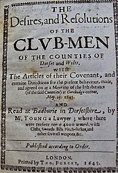 Clubmen 1645 Declaration