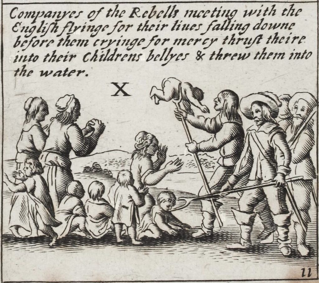 Atrocities of the Irish Rebellion of 1641 by Wenceslaus Hollar