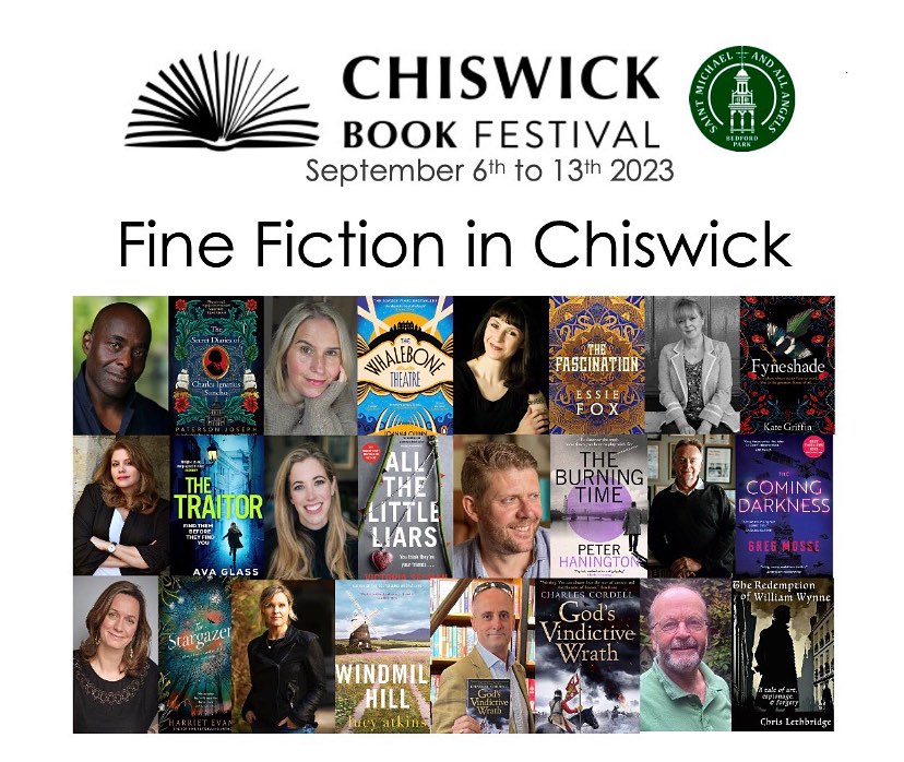 Fine Fiction in Chiswick - Chiswick Book Festival 2023 author lineup including Charles Cordell