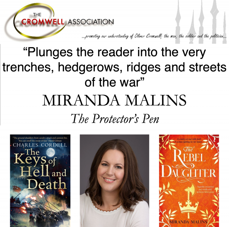 Miranda Malins' book review of The Keys of Hell and Death - English Civil War fiction series Divided Kingdom book 2 - by Charles Cordell.