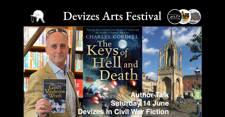 Devizes Arts Festival - historical fiction author talk and book signing with Charles Cordell, author of English Civil War fiction series Divided Kingdom.