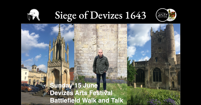 Siege of Devizes 1643 - Devizes Arts Festival walk with Charles Cordell, author of English Civil War fiction series Divided Kingdom.