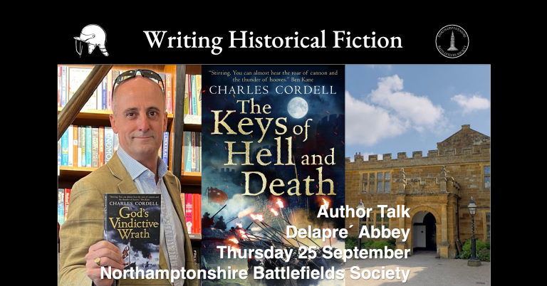 Writing Historical Fiction - an author talk at Delapré Abbey with the Northamptonshire Battlefields Society, 25 September 2025.